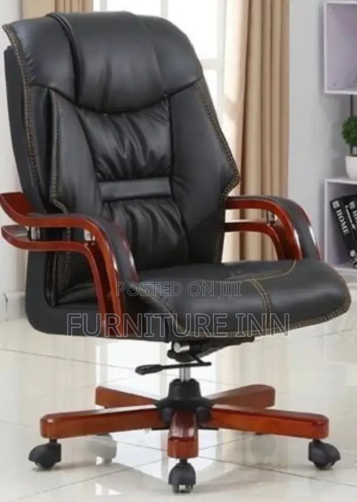 Strong Ergonomic Leather Office Chair