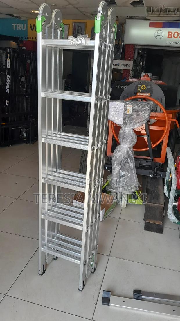 Multipurpose  Ladder  4×6 Steps  (TITAN) 24ft(Aluminium) - main view