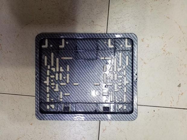 Number Plate Holder Frame Carbon Short 1 Pieces
