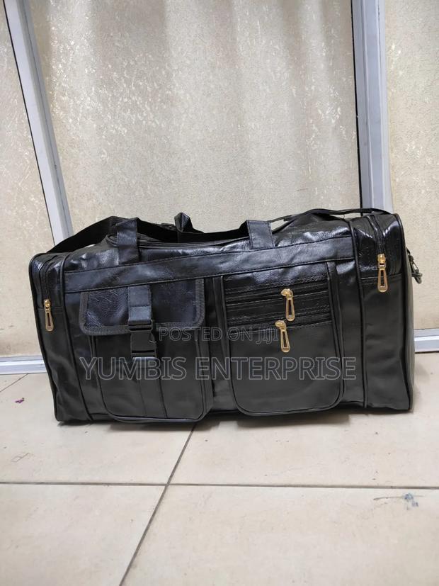 Large Black Leather Quality Travelling Duffel Bags KSH 1600