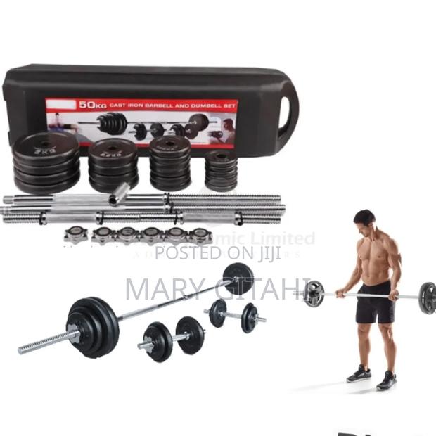 50kgs Set Dumbbells/Barbell With a Portable Case
* - main view