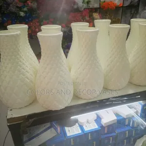 Flowers Vases White Plastic