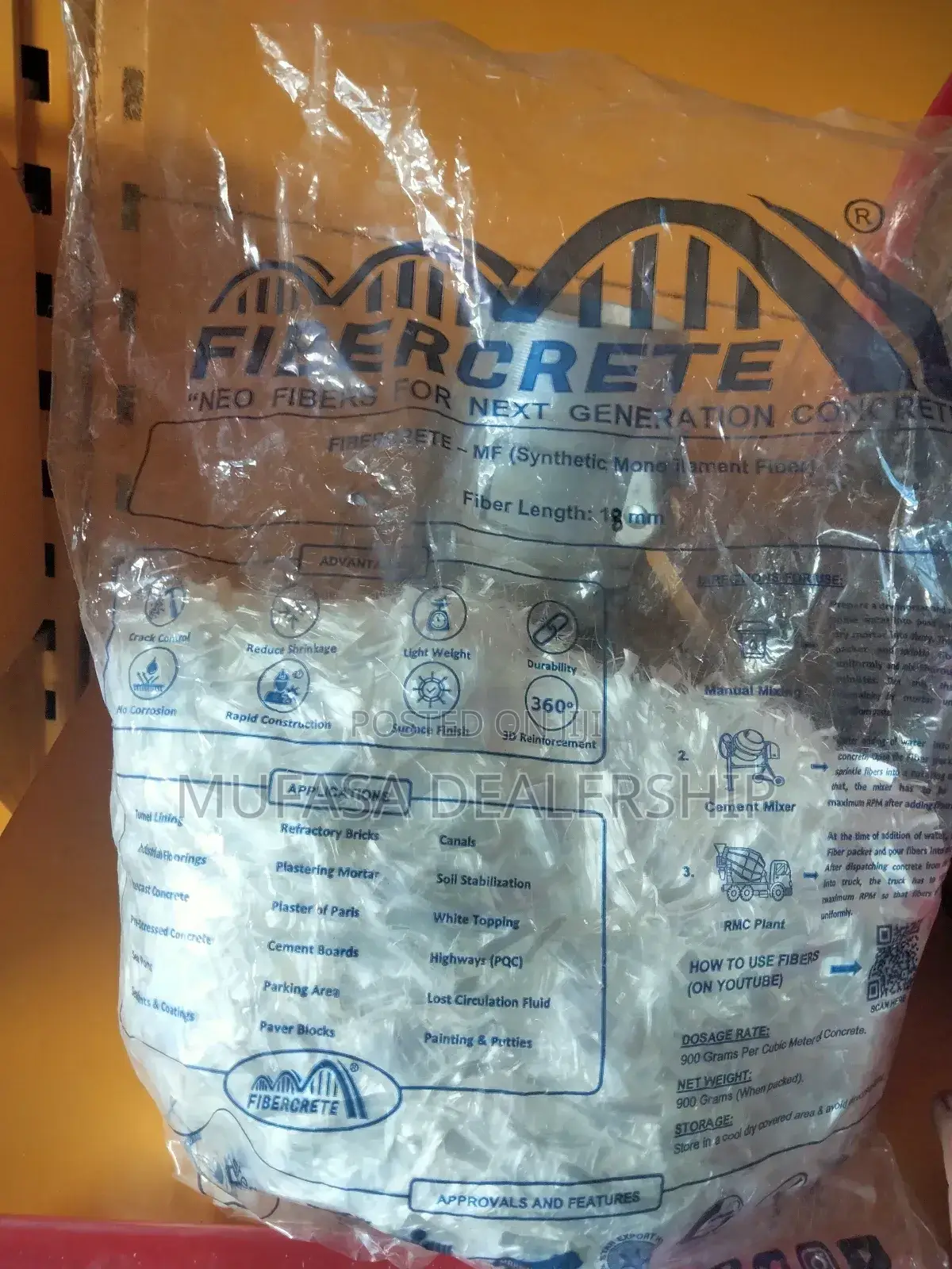 Fibercrete Construction Polypropylene