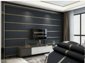 Gold Lines on Blackwallpaper