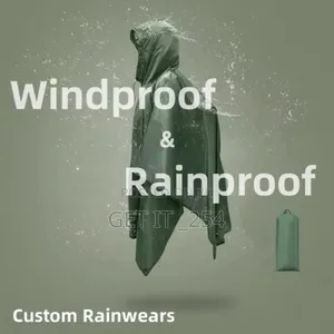 Poncho Raincoats
Colors Green ,Black And Kdf
