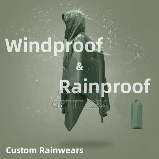 Poncho Raincoats
Colors Green ,Black And Kdf - thumbnail 2