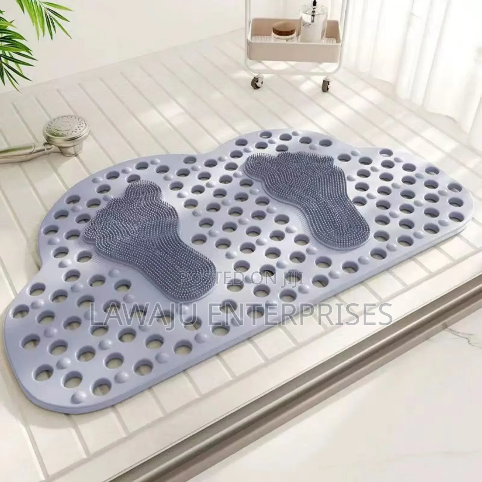 Grey 48*78cm Antislip Bathroom Mat