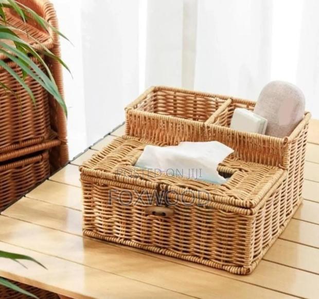 3 Slots Storage Organizer With Serviette Holder - thumbnail 2