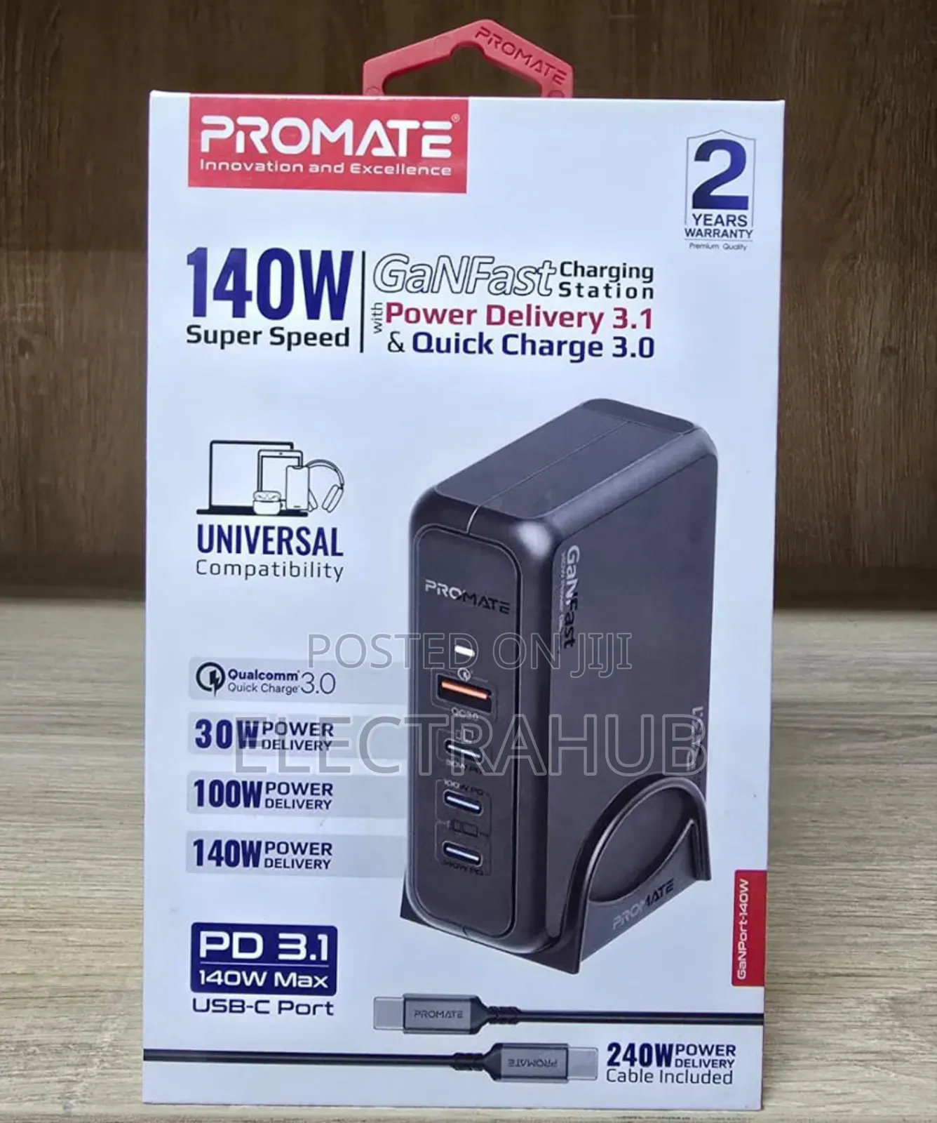 Promate Ganport 140w Super-Speed Charging Station New Sealed