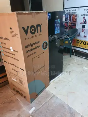 Von VRT-138DRHX Double Door Fridge 138L - Inox By Von
