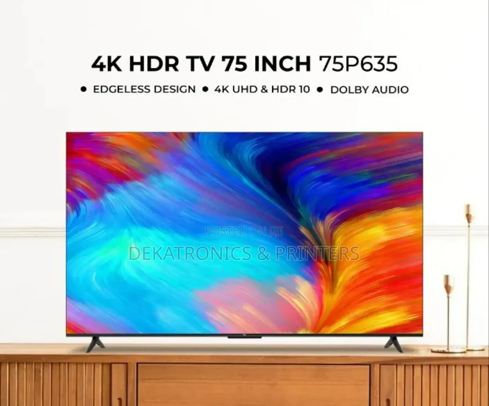 TCL 75" Inch 75t6c Uhd Google Smart Tv