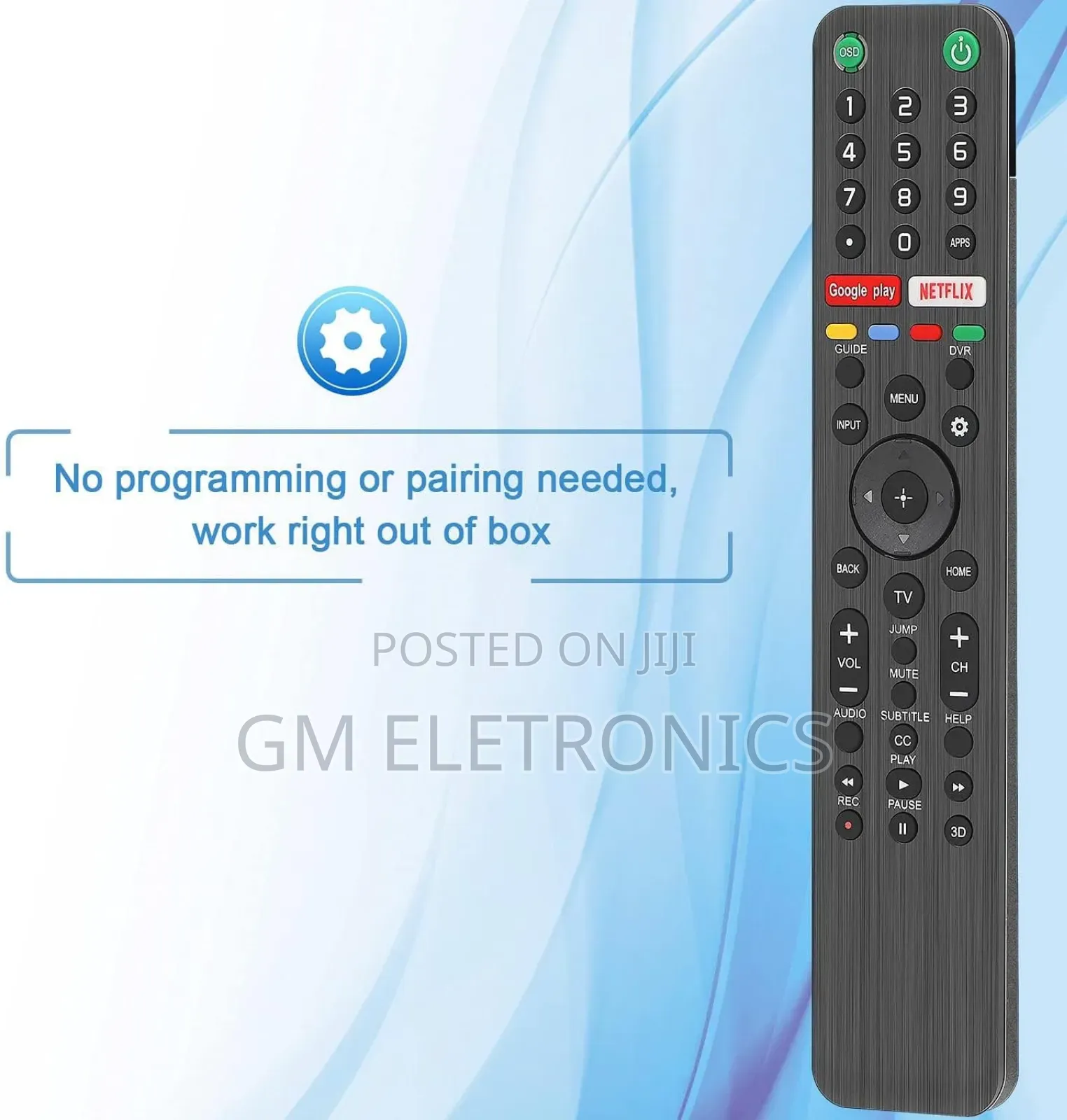 Universal Remote for All Sony Smart, LED OLED LCD UHD TVS