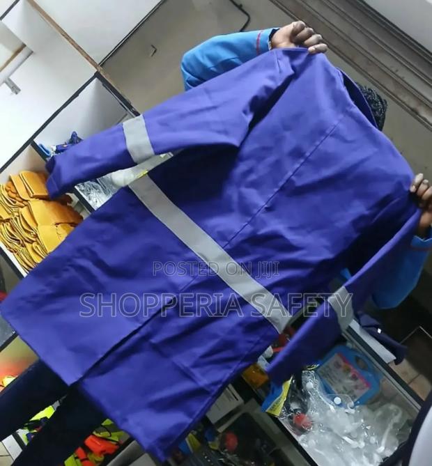 Reflective Royal Blue Dustcoat - main view