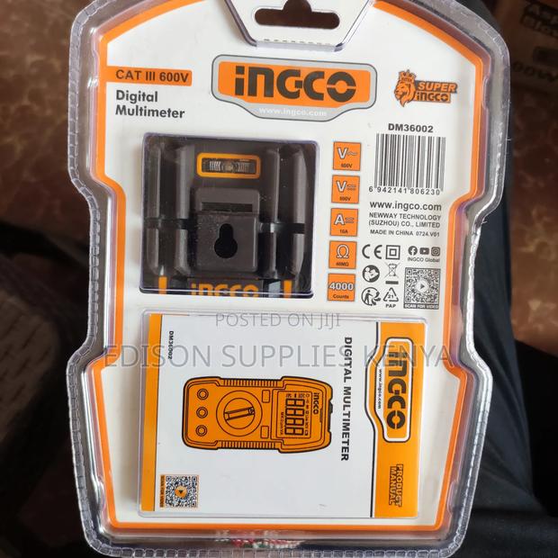 Ingco Digital Multimeter 600v True RMS 4000 Count Cat Iii - thumbnail 3