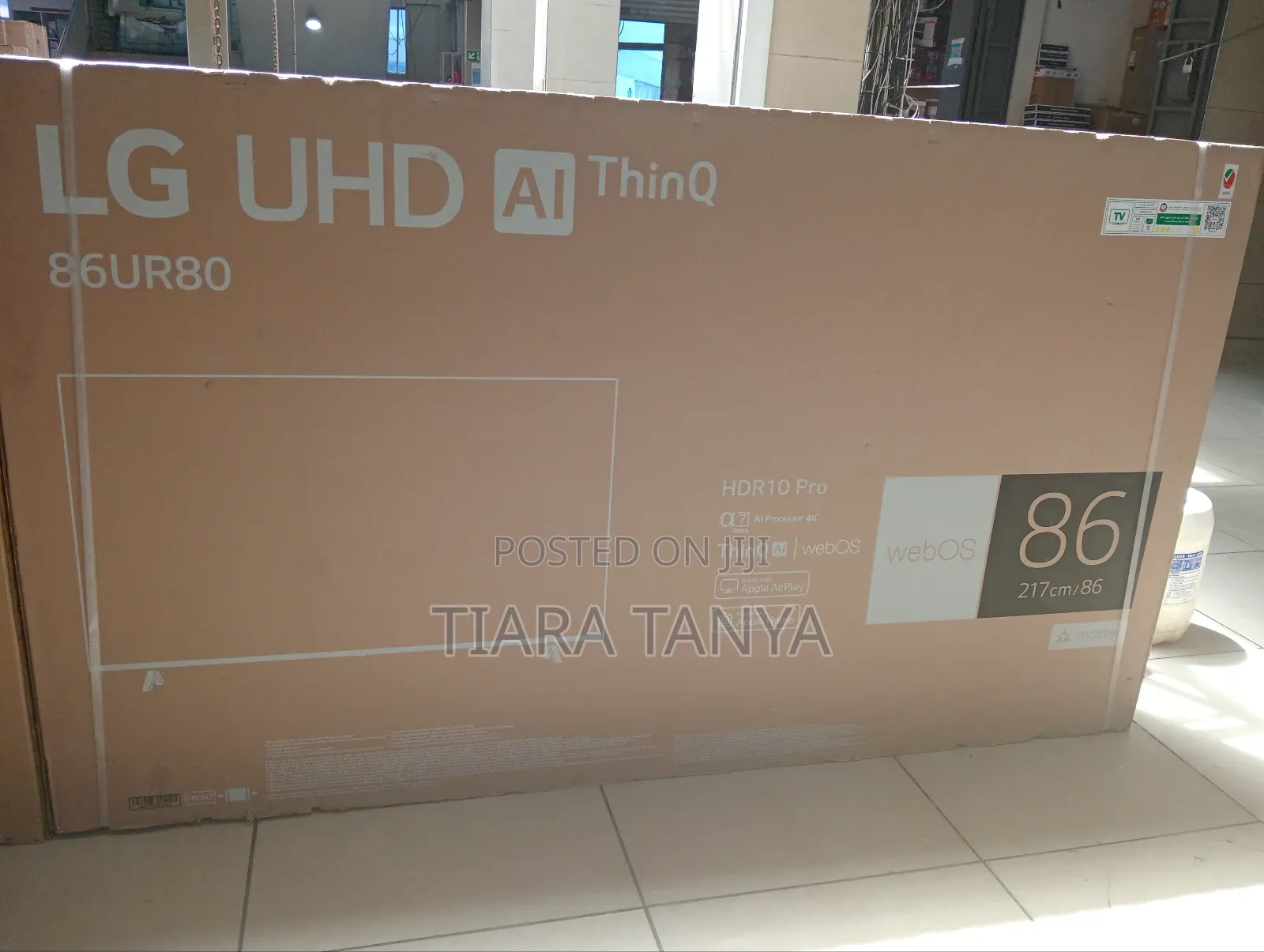 Lg 86" Smart Ur80 Led Tv