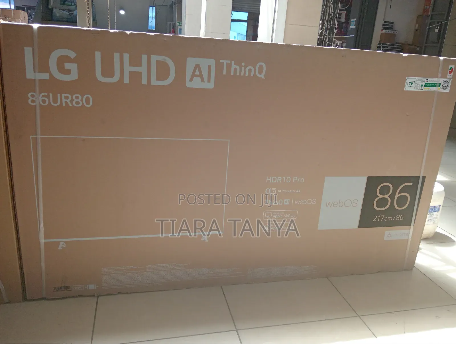 Lg 86" Smart Ur80 Led Tv