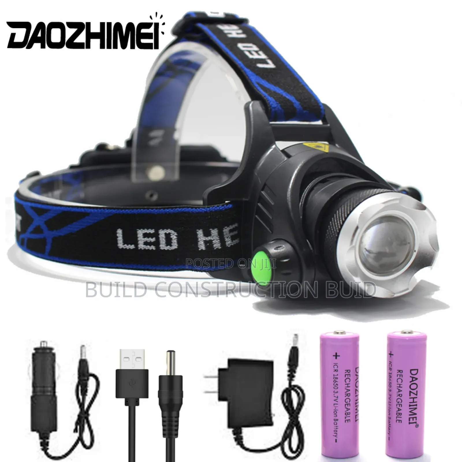 LED USB Rechargable Head Torch