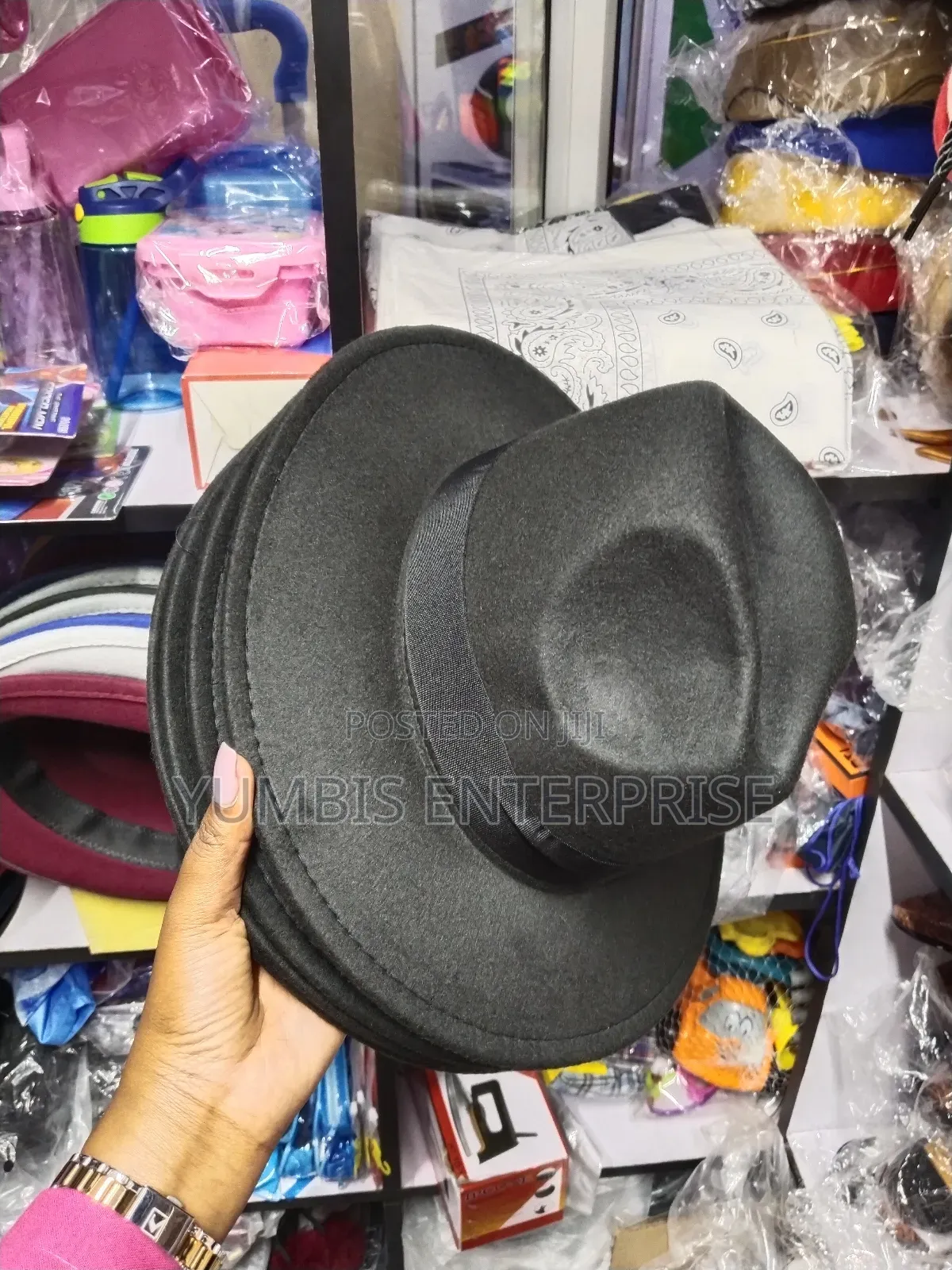 Unisex Wide Brim Fedora Hats KSH 700