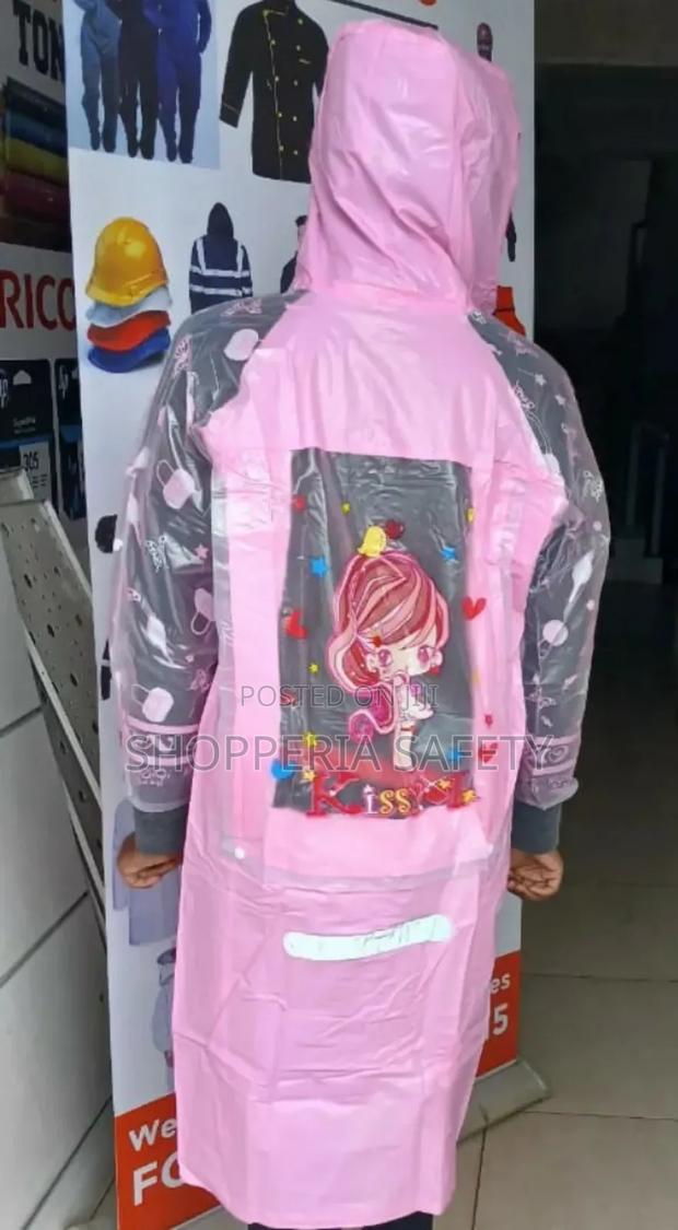Pink Kids Raincoat - thumbnail 3