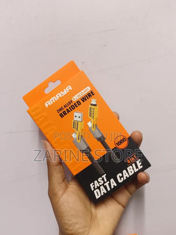 Amaya 4 in 1 Data Transfer Cable Fast Charging Cable 1m - main view