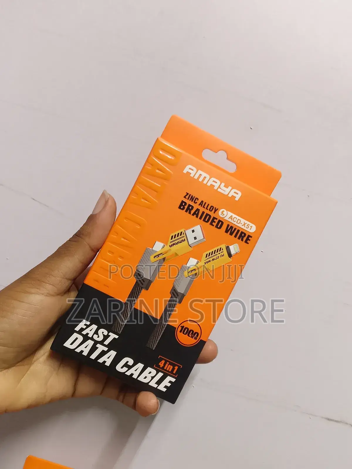 Amaya 4 in 1 Data Transfer Cable Fast Charging Cable 1m