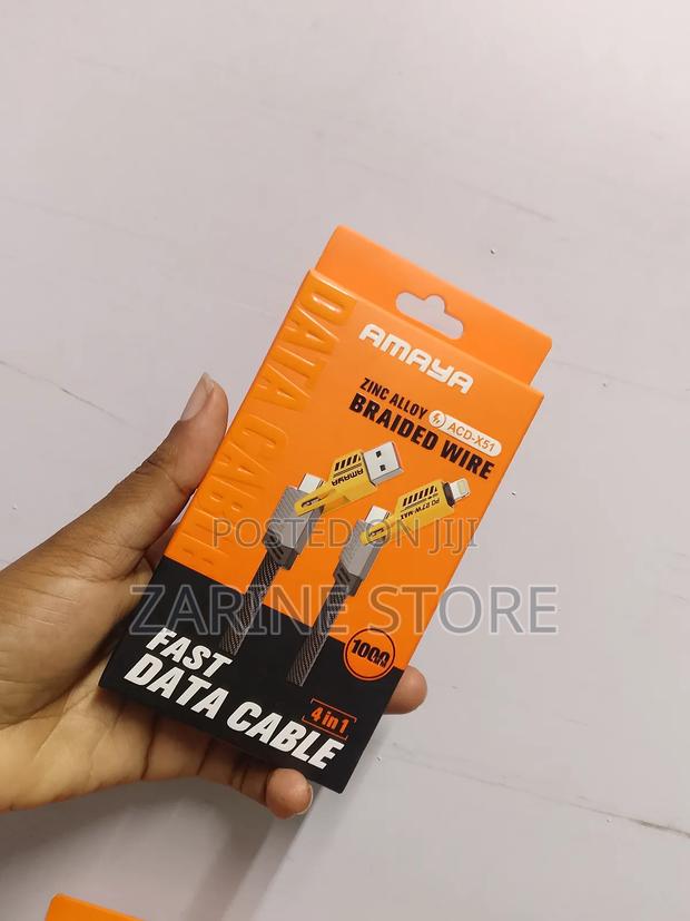 Amaya 4 in 1 Data Transfer Cable Fast Charging Cable 1m - thumbnail 2