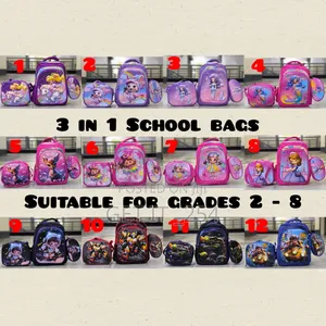 .*3 In 1 School Bags*

▪ Size 42cm*30cm*18cm.
▪Suita