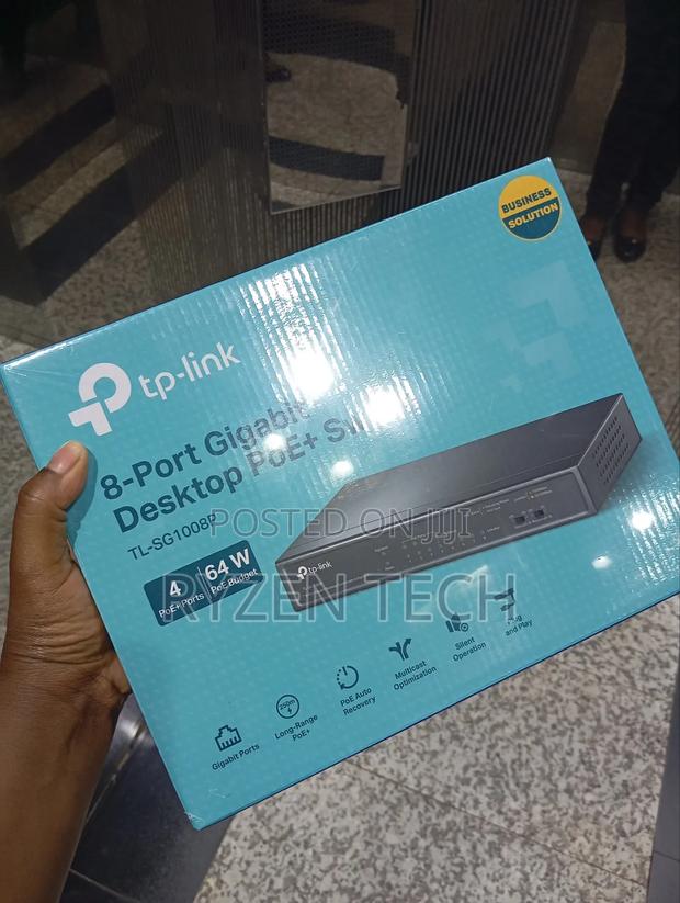 Tp-Link Poe 8 Port Switch/ Sg1008p 8 Port Switch