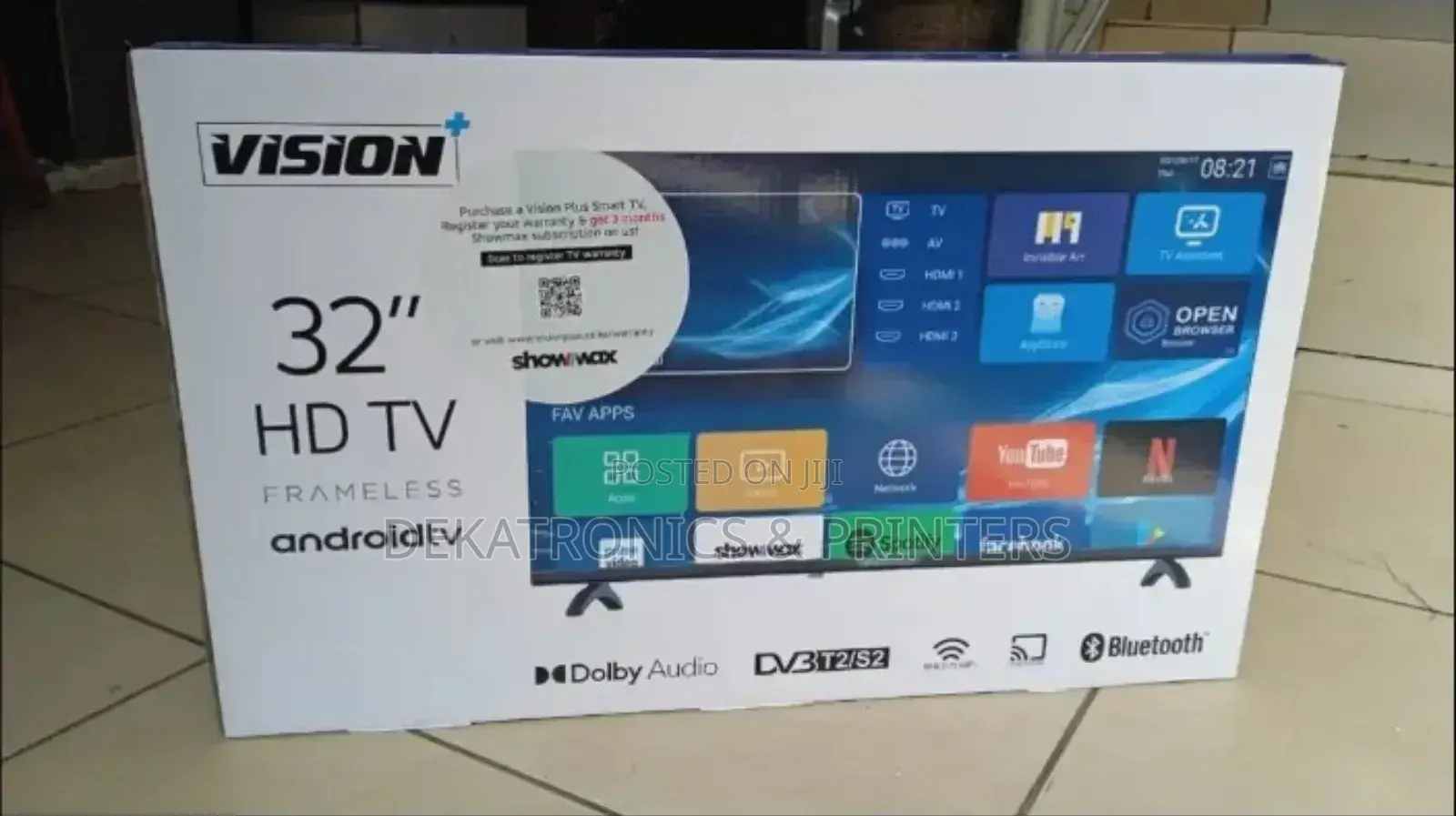 32" Inch Vision Plus Frameless Smart Tv
