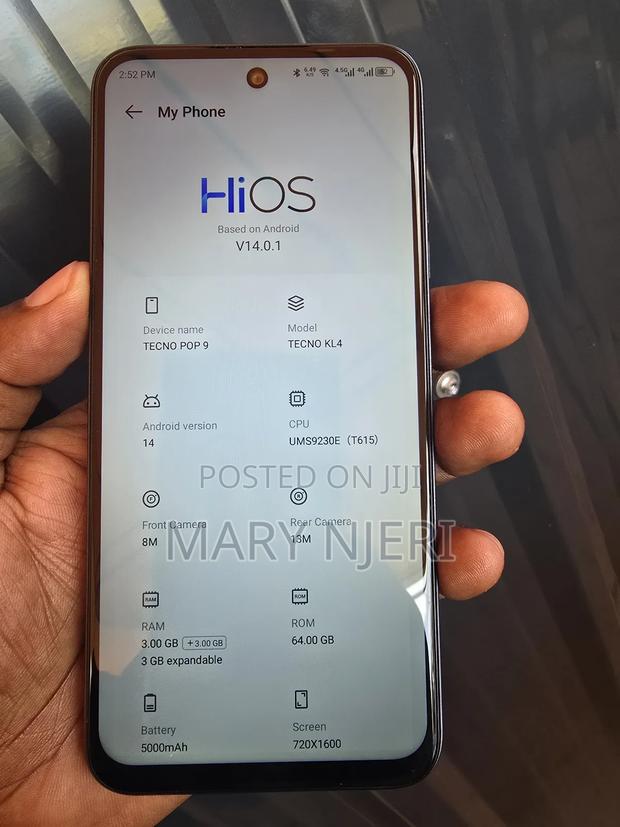 Tecno Pop 9 64 GB Black - thumbnail 2