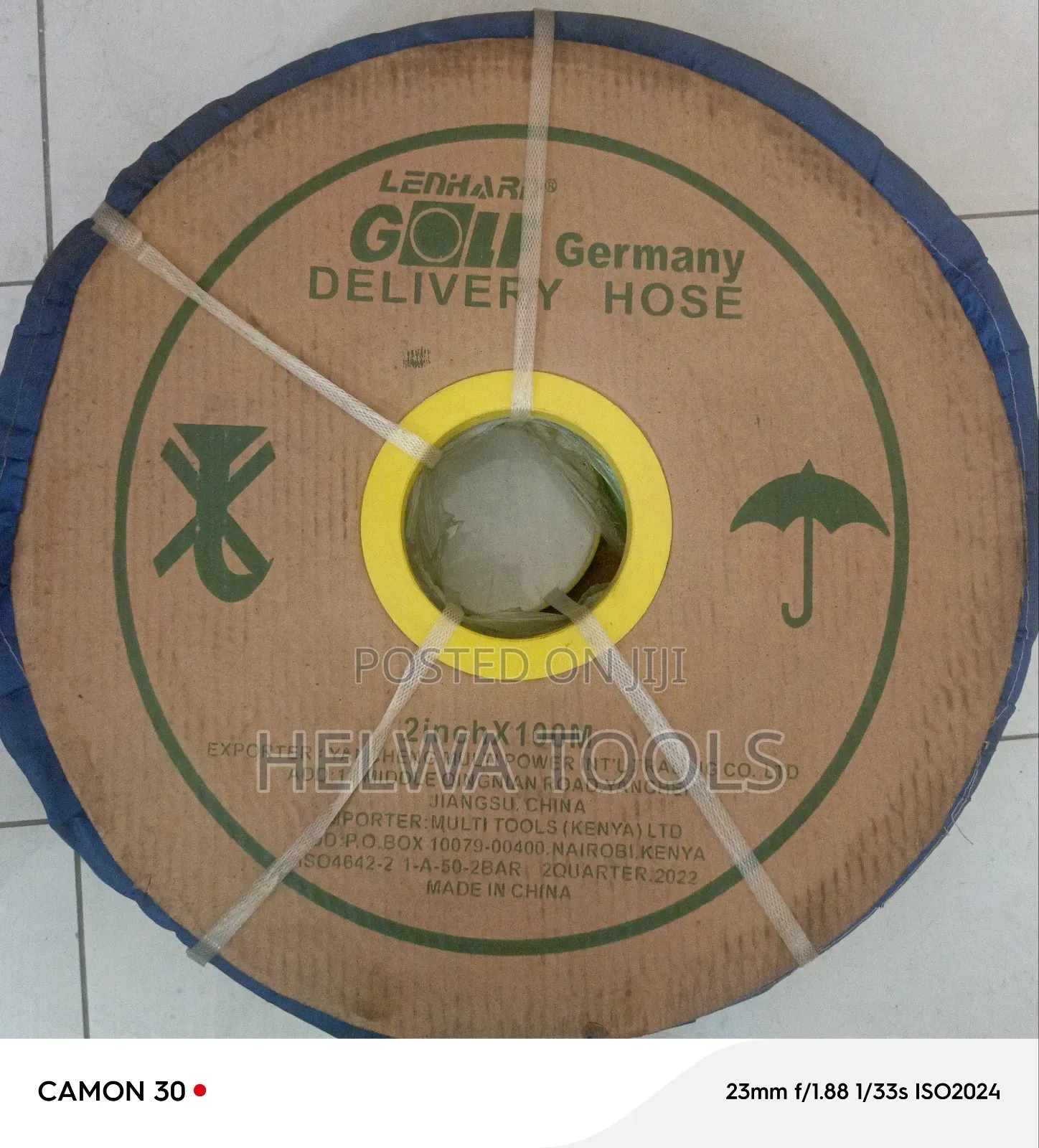 100m by 2 PVC Delivery Pipe