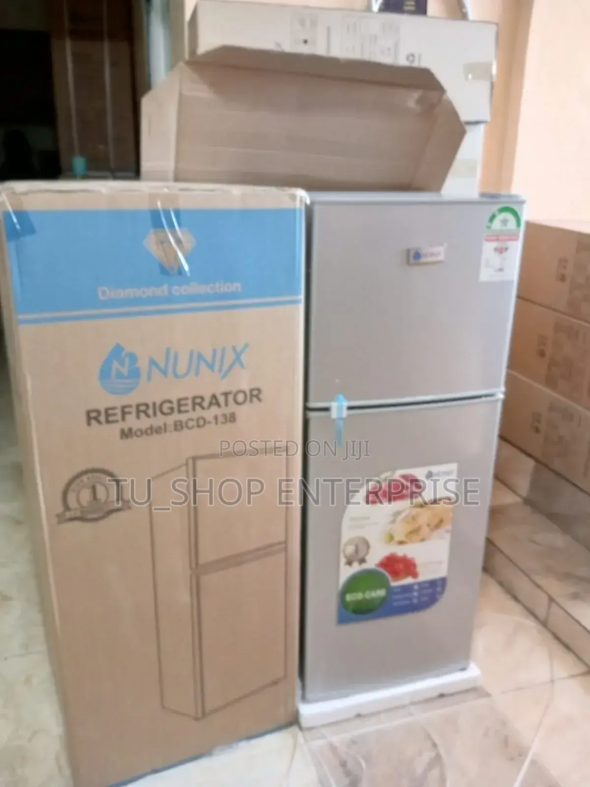 ! Nunix 138L Double Door Fridge BCD-138