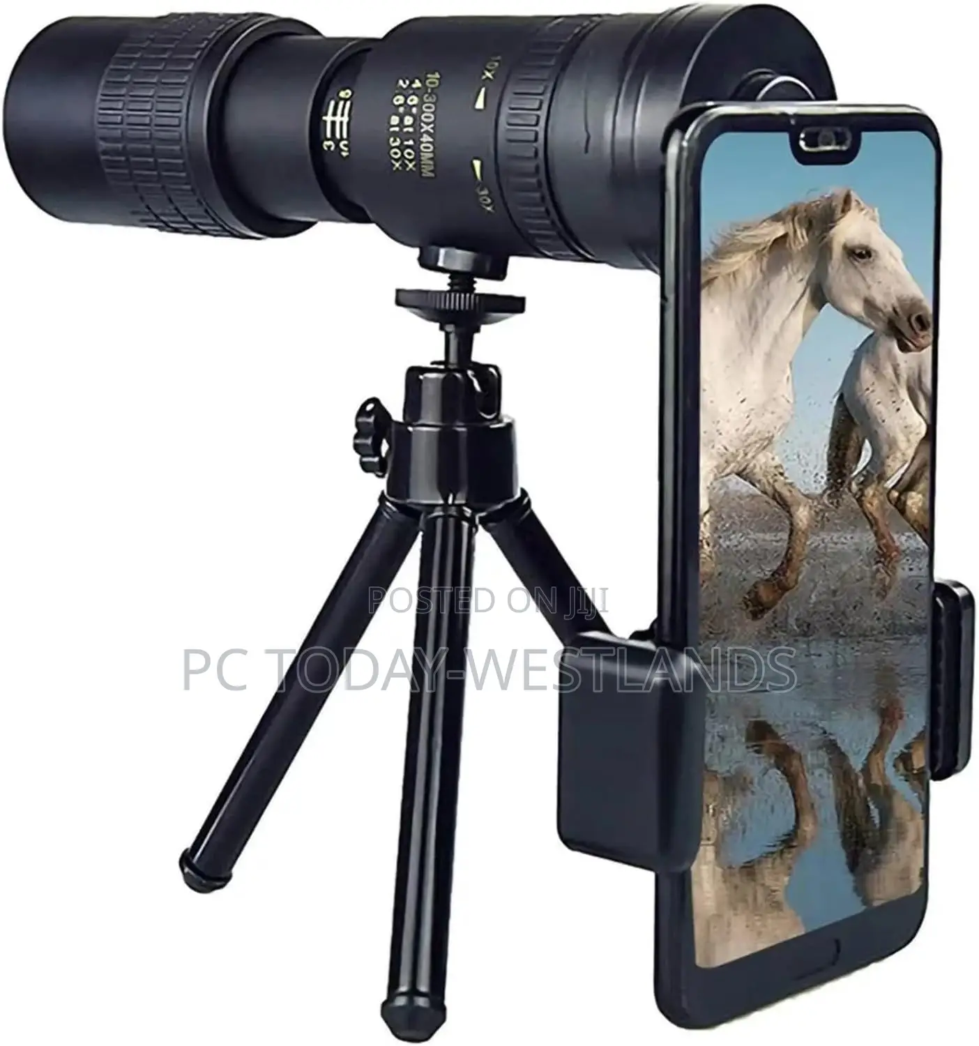 Portable Monocular 10-300x40mm Day Night Vision Telescope