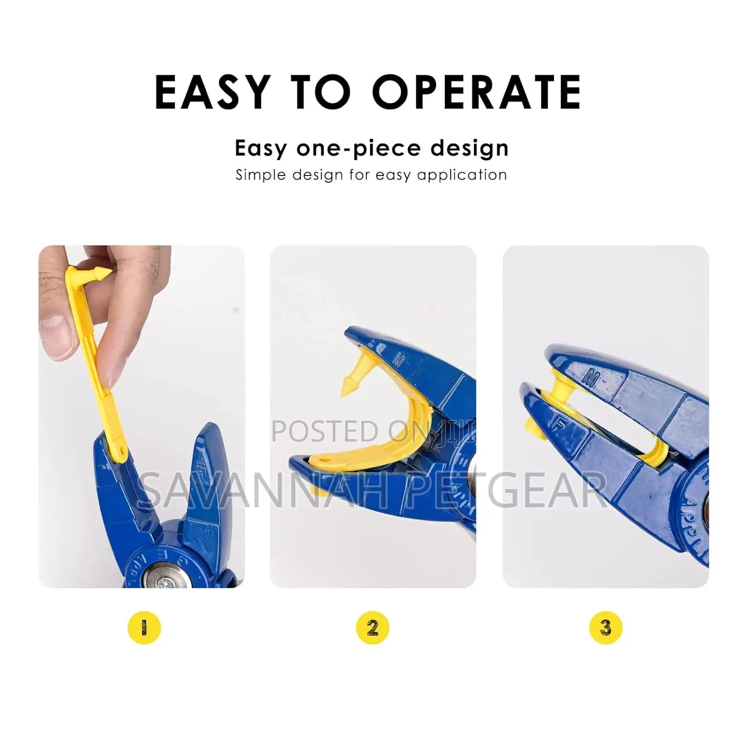 Ear Tag Applicator, Premium Aluminum Universal Ear Tagger
