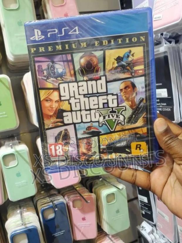 Ps4 Grand Theft Auto Five (G.T.A V ) Disc - main view