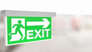 Exit Emergency Arrow Sign Tf9k