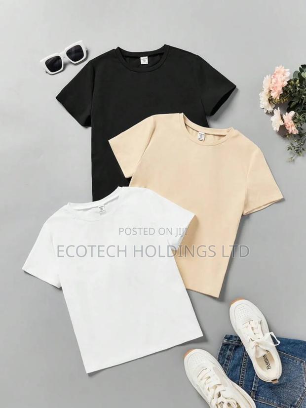Quality Unique Plain Round Neck T Shirt Jm6yk