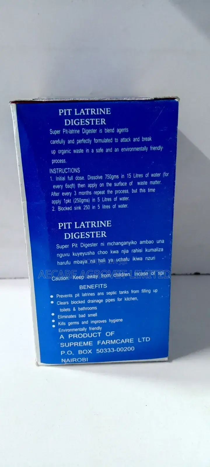 Super Pit Digester 250g,750g for Pit Latrines, Septic Tanks