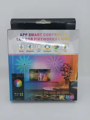 Smart Control LED RGB Fireworks Light for Your Home