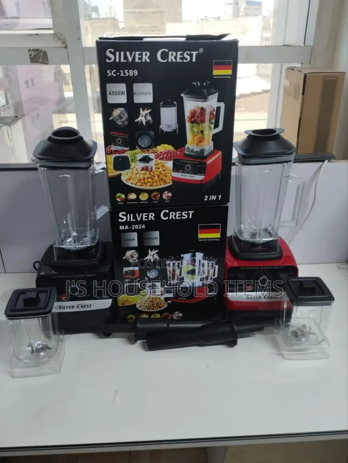 Commercial Blender 2 in 1 Silver Crest Blender