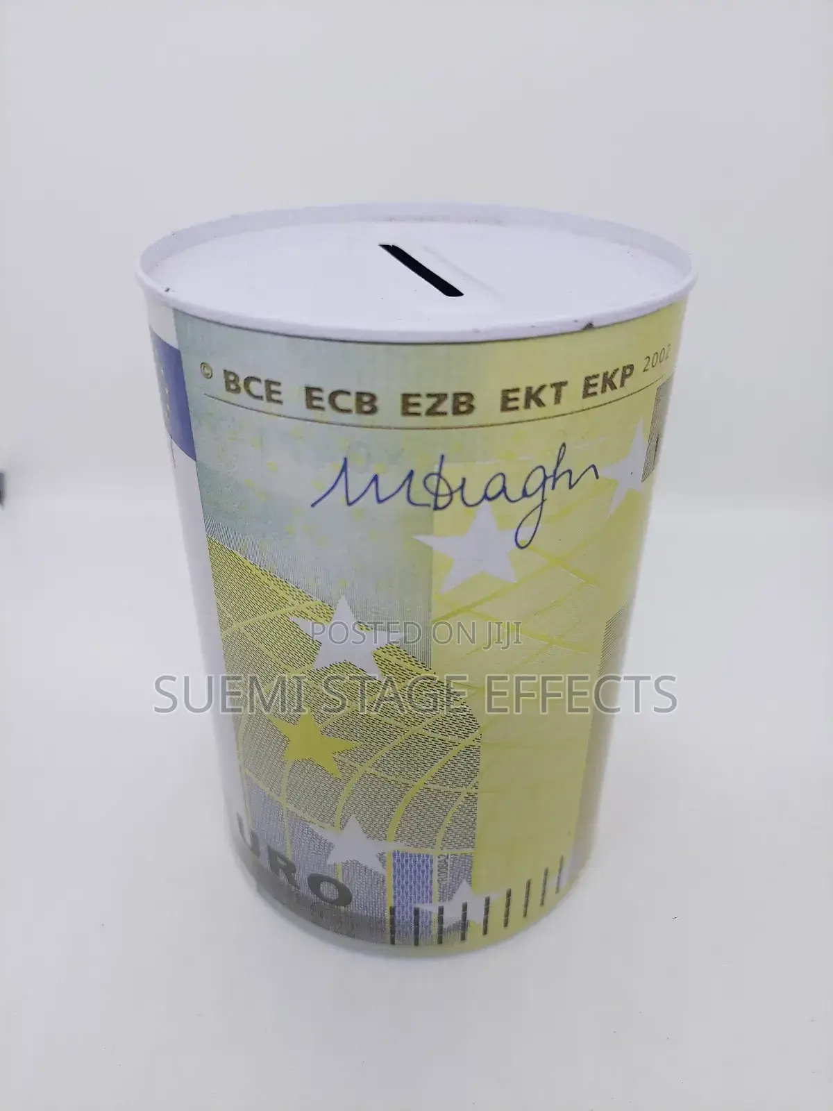 Currency-Themed Piggy Bank With 200 Euro Note Design