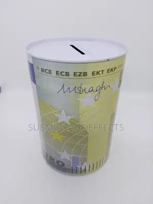 Currency-Themed Piggy Bank With 200 Euro Note Design