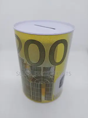 Currency-Themed Piggy Bank With 200 Euro Note Design