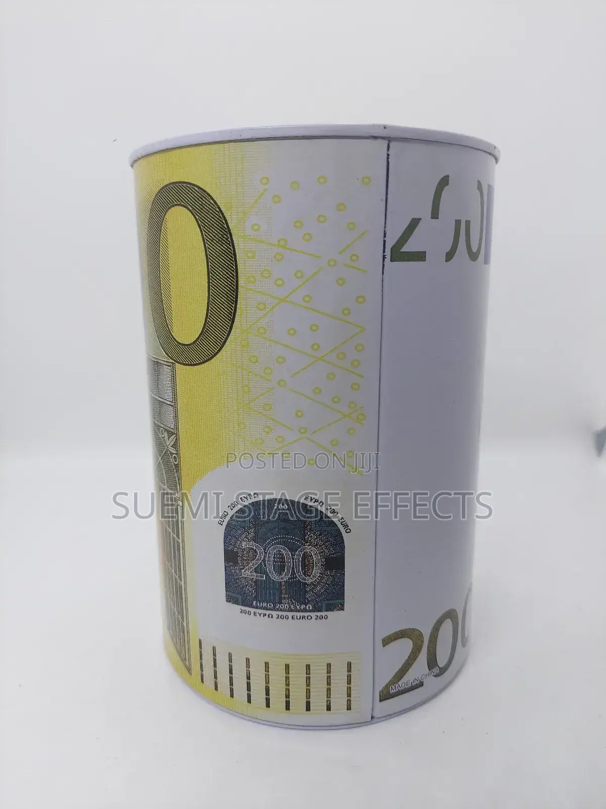 Currency-Themed Piggy Bank With 200 Euro Note Design