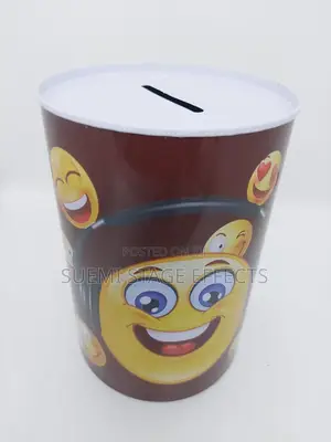 Emoji-Themed Piggy Bank – Fun Colorful Savings!