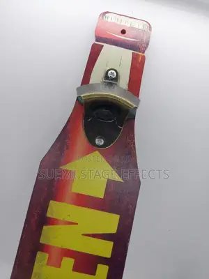 Rustic Wall-Mounted Wooden Bottle Opener – Stylish