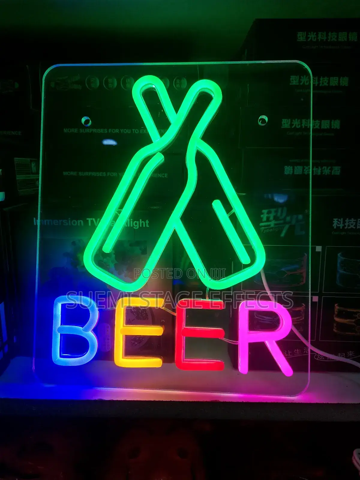 Acrylic LED Beer Sign – Perfect Light-Up Décor for Space