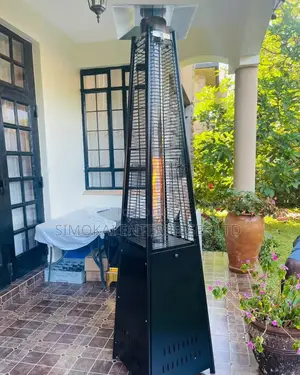 Black Pyramid Patio Gas Heater For Outdoor & Indoor Use