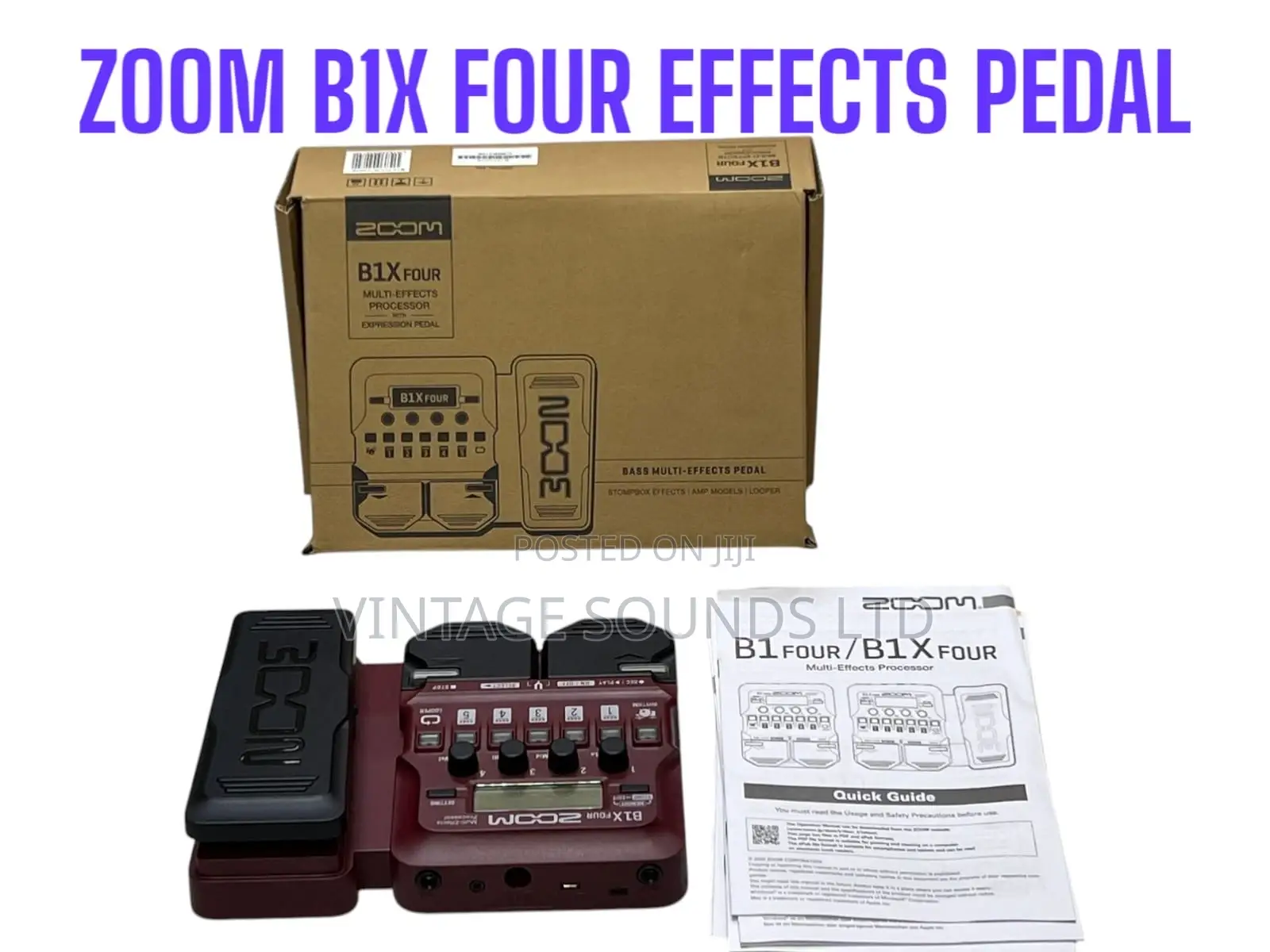 Zoom B1X FOUR Bass Guitar Multi-effects Processor