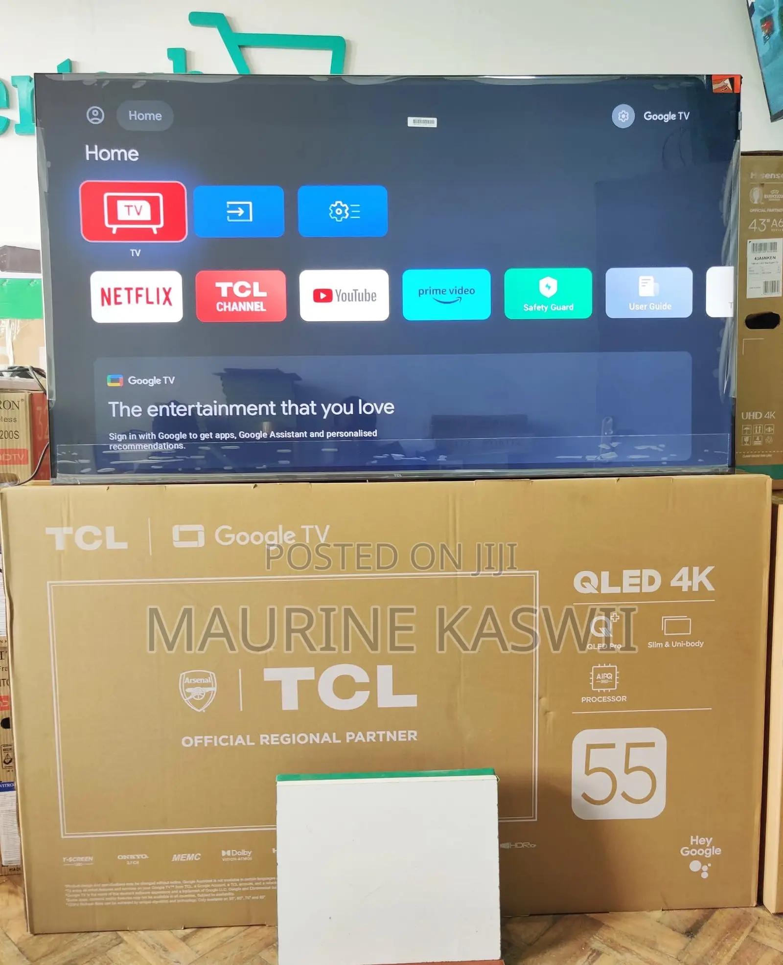 TCL 55 “ Qled Pro Smart Tv With Onkyo Subwoofer